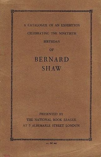 Item #002384 BERNARD SHAW. George Bernard Shaw.