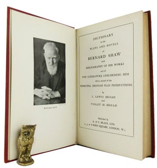 Item #002388 DICTIONARY TO THE PLAYS AND NOVELS OF BERNARD SHAW. George Bernard Shaw, Violet M....