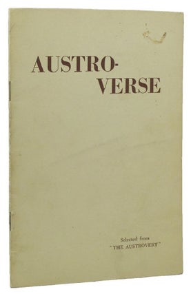 Item #003463 AUSTRO-VERSE. The Austrovert