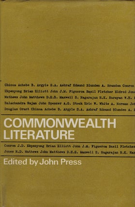 Item #003642 COMMONWEALTH LITERATURE. John Press