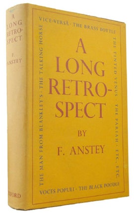 Item #004796 A LONG RETROSPECT. F. Anstey, Thomas Anstey Guthrie, Pseudonym