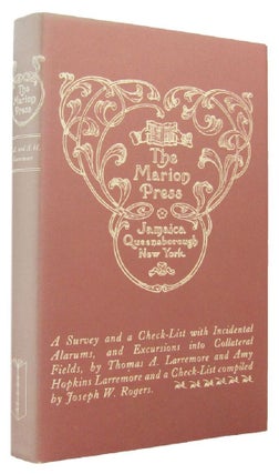 Item #005724 THE MARION PRESS. Marion Press, Thomas A. Larremore, Amy Hopkins Larremore