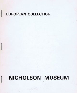 Item #012094 EUROPEAN COLLECTION. Nicholson Museum University of Sydney