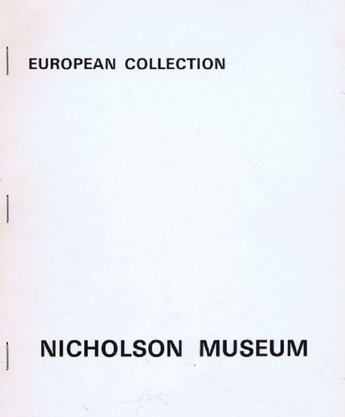 Item #012094 EUROPEAN COLLECTION. Nicholson Museum University of Sydney.