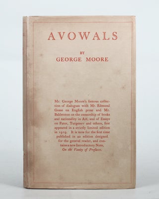 Item #018583 AVOWALS. George Moore
