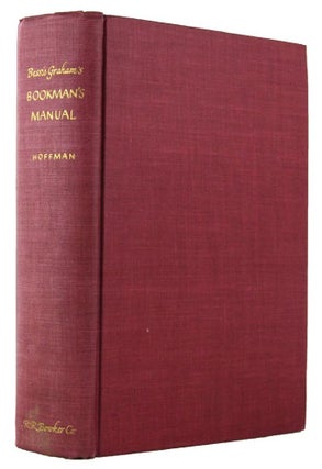 Item #021072 BOOKMAN'S MANUAL. Bessie Graham