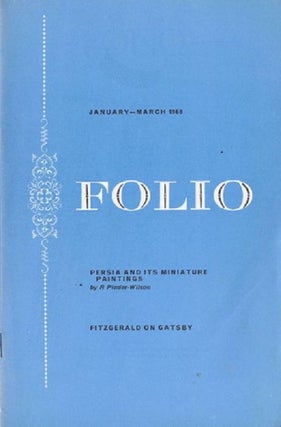 Item #021671 FOLIO, JANUARY-MARCH 1968. Folio Society