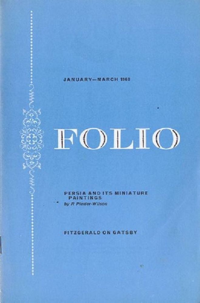 Item #021671 FOLIO, JANUARY-MARCH 1968. Folio Society.