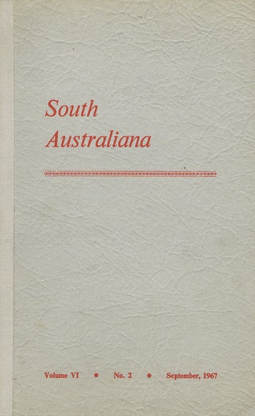 Item #021695 SOUTH AUSTRALIANA. Libraries Board of South Australia.