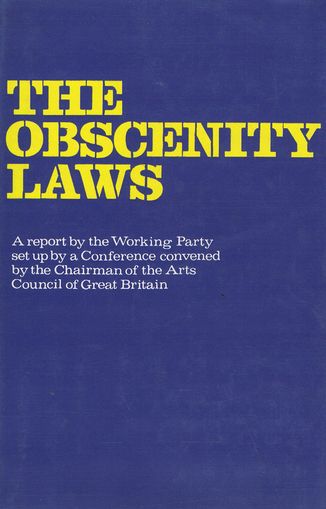 Item #027116 THE OBSCENITY LAWS. Obscenity Laws.