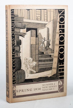 Item #030382 THE COLOPHON: NEW SERIES. Elmer Adler, others