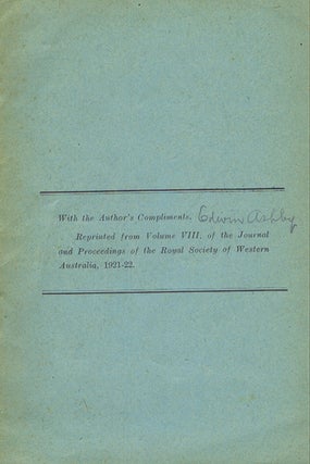 Item #031947 NOTES ON THE AUSTRALIAN REPRESENTATIVES OF THE GENUS ACANTHOPLEURA, GUILDING, Edwin...