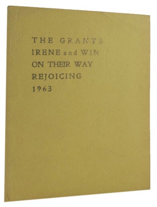 Item #034264 THE GRANTS ON THEIR WAY REJOICING. Irene Grant, Win