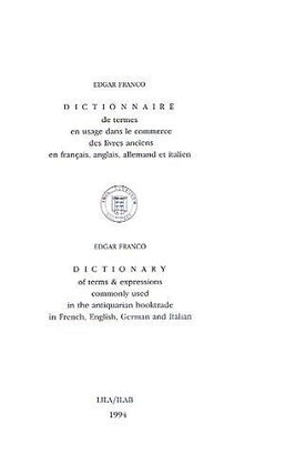 Item #036099 DICTIONARY OF TERMS & EXPRESSIONS. Edgar Franco