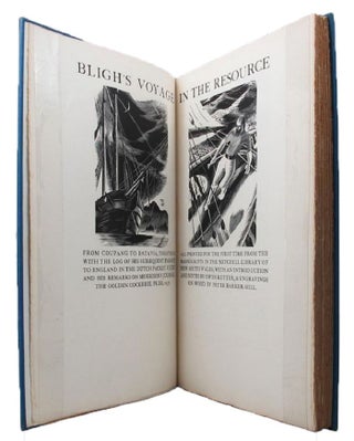 Item #036651 BLIGH'S VOYAGE IN THE RESOURCE, from Coupang to Batavia, together with the log of...