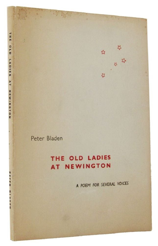 Item #039057 THE OLD LADIES AT NEWINGTON. Peter Bladen.