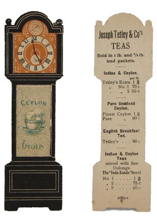 Item #044268 TETLEY TEAS BOOKMARK. Joseph Tetley, Co