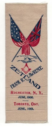 Item #044499 FRANK R. LAWRENCE. Masonic bookmarker