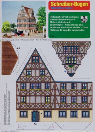 Item #049046 HISTORIC TIMBERED HOUSE. Paper Model Kit, Schreiber-Bogen