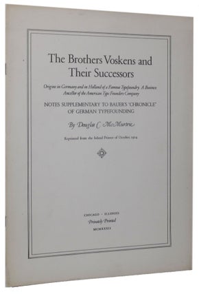 THE BROTHERS VOSKENS AND THEIR SUCCESSORS