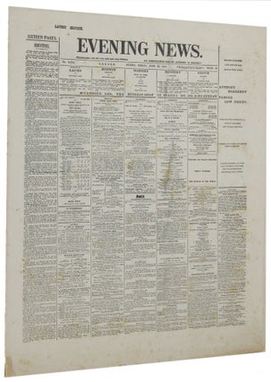 Item #057830 EVENING NEWS. [Facsimile edition, in reduced format]. No. 13,741, Sydney, Friday,...