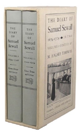 Item #059493 THE DIARY OF SAMUEL SEWALL, 1674-1729. Samuel Sewall