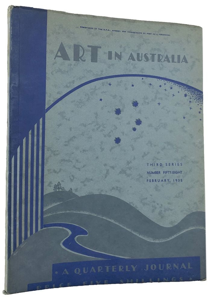 Item #061077 ART IN AUSTRALIA: a quarterly journal. Third Series, number fifty-eight. Art in Australia 03/58, Sydney Ure Smith, Leon Gellert.