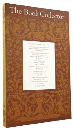 Item #071041 THE BOOK COLLECTOR. Volume 26, No. 3, Autumn 1977. Nicolas Barker