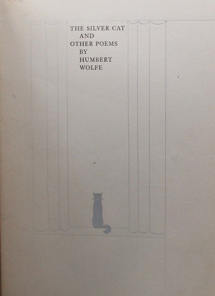 Item #071070 THE SILVER CAT AND OTHER POEMS. Humbert Wolfe.
