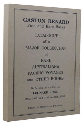 Item #073741 A MAJOR COLLECTION OF RARE AUSTRALIANA, PACIFIC VOYAGES AND OTHER BOOKS:. Julien...