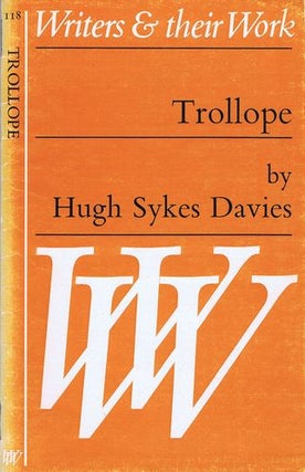 Item #081463 TROLLOPE. Anthony Trollope, Hugh Sykes Davies