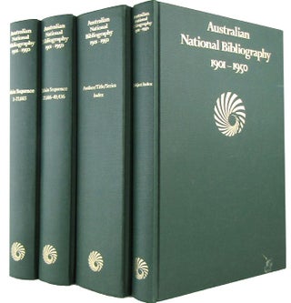Item #082069 AUSTRALIAN NATIONAL BIBLIOGRAPHY 1901-1950. National Library of Australia