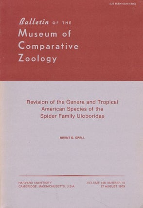 Item #083044 REVISION OF THE GENERA AND TROPICAL AMERICAN SPECIES OF THE SPIDER FAMILY...