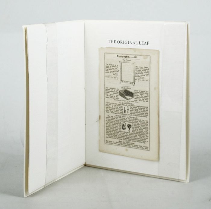 Item #085477 TYPOGRAPHIA JOHNSONIANA. Leaf Book, John Johnson, Printer.