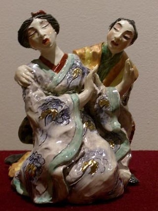 Item #094541 THE MIKADO: YUM-YUM AND NANKI-POO. Jennifer Gibney, Sculptor
