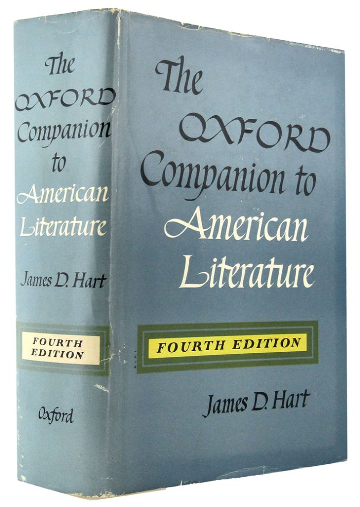 Item #095556 THE OXFORD COMPANION TO AMERICAN LITERATURE. James D. Hart.