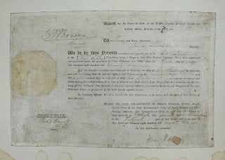 Item #096037 MILITARY COMMISSION, dated 3rd July 1871, New Zealand Volunteer Force, James Lindsay