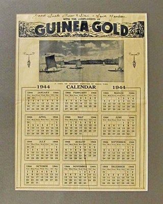 Item #096144 GUINEA GOLD: CALENDAR FOR 1944. Australian Defence Force