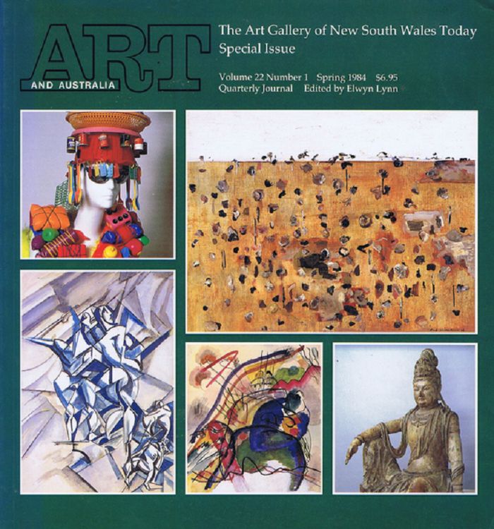 Item #096324 ART AND AUSTRALIA: Volume 22, Number 1, Spring 1984. Art and Australia 22/01, Elwyn Lynn, Art, Australia 22/01.