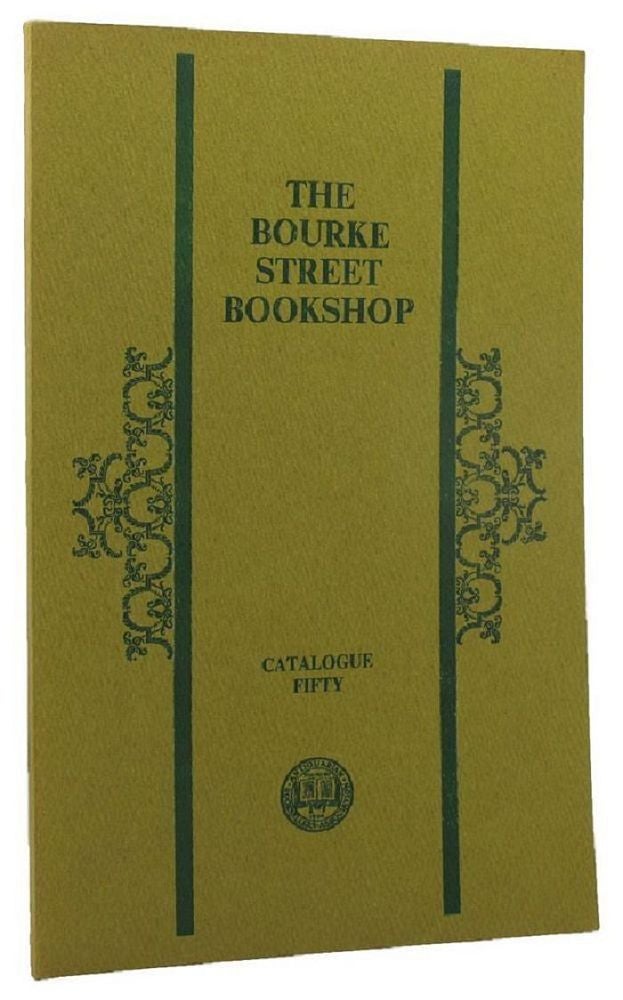 Item #097561 CATALOGUE FIFTY. Bourke Street Bookshop, Kay Craddock, Compiler.