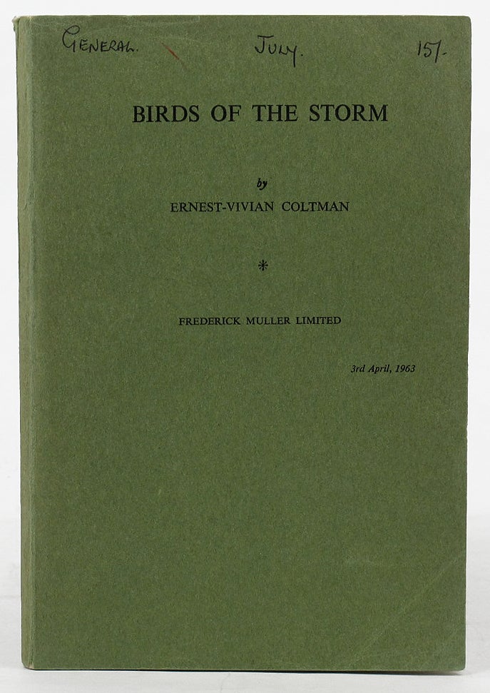 Item #098893 BIRDS OF THE STORM. Marjorie Ozanne, Ernest-Vivian Coltman.