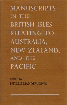 Item #099936 MANUSCRIPTS IN THE BRITISH ISLES. Phyllis Mander-Jones
