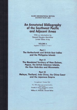Item #100181 AN ANNOTATED BIBLIOGRAPHY OF THE SOUTHWEST PACIFIC AND ADJACENT AREAS. Allied...