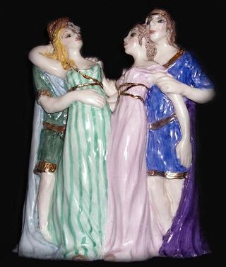 Item #103480 SHAKESPEARE: The Lovers - Demetrius, Helena, Hermia, Lysander [Sculpture]. Jennifer...