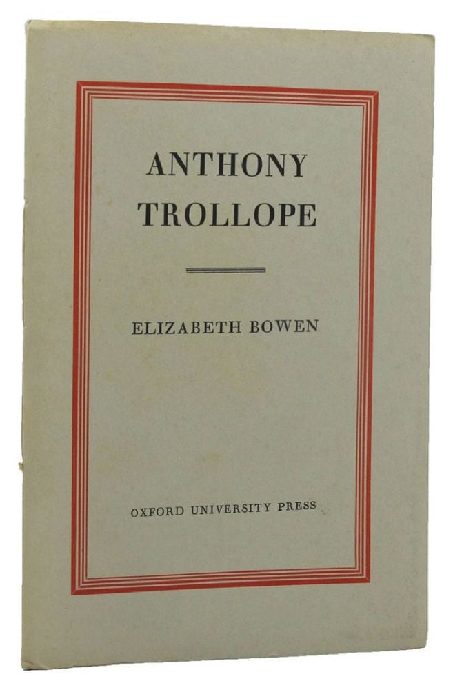 Item #111278 ANTHONY TROLLOPE: A New Judgement. Anthony Trollope, Elizabeth Bowen.