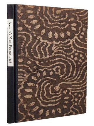 Item #117881 AMERICA'S MOST FAMOUS BOOK. A Dissertation on Harriet Beecher Stowe, Uncle Tom's...