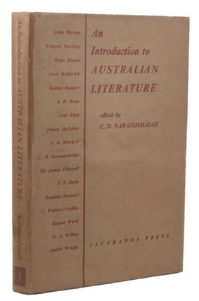 Item #118006 AN INTRODUCTION TO AUSTRALIAN LITERATURE. C. D. Narasimhaiah