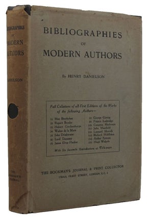 Item #118065 BIBLIOGRAPHIES OF MODERN AUTHORS. Henry Danielson