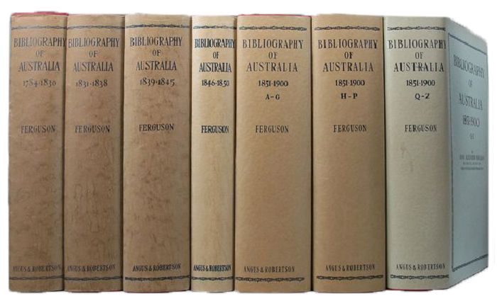 Item #119659 BIBLIOGRAPHY OF AUSTRALIA. John Alexander Ferguson.