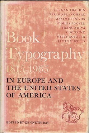 Item #122997 BOOK TYPOGRAPHY 1815-1965. Kenneth Day